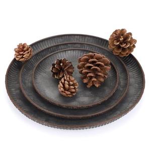 Nouvel ensemble de 2 plateaux de service en métal galvanisé de forme et de taille personnalisées pour les restaurants plats et les hôtels - Product Image 4