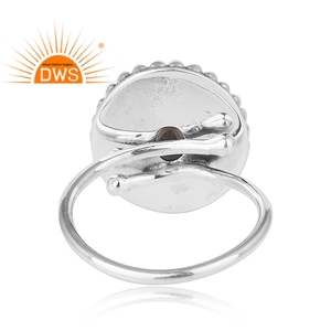 Hot Selling Oxidized Sterling Silver Natural <b>Labradorite</b> Gemstone Stackable <b>Ring</b> Custom Jewelry For Women Gift For Her - Product Image 4