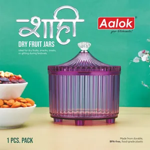 Juego de 1 Recipiente para Frutos Secos Shahi, Redondo, Hermético, Acabado Brillante, Libre de BPA, Apto para Congelador, Multiusos, Ideal para Regalo - Product Image 1