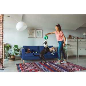 Tapis géométrique en patchwork noir et blanc de Netline Home Depot, design lavable 1336 - Product Image 5