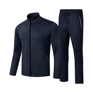 Vêtements de sport personnalisés en gros Survêtements de sport vierges en noir et blanc Survêtements de jogging pour hommes - Product Image 6