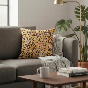 ปลอกหมอนอิงผ้าฝ้ายทรงสี่เหลี่ยมลายเสือดาวคุณภาพสูงสำหรับบ้าน สำนักงาน หรือเตียงนอน - ปลอกหมอนอิงทรงสี่เหลี่ยม - Product Image 4