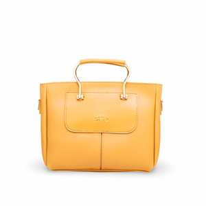 Bolso de brazo formal amarillo P55475 Bolso elegante para uso diurno o nocturno - Product Image 3