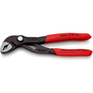 For KNIPEX Cobra Water Pump Pliers 150mm 30mm <b>Clamping</b> Width Polished Plastic Coating - Product Image 1