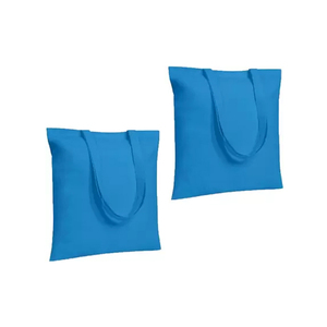 Bolsas promocionales/compras de lona de color sólido reutilizables de calidad estándar a precio directo de fábrica, origen India. - Product Image 1