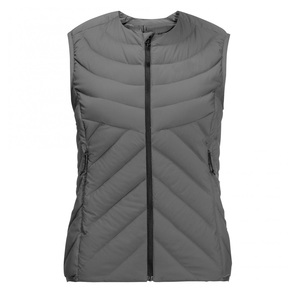 Meilleur prix hiver chaud vers le bas remplissage gilet bouffant veste femmes équestre O cou bouffant utilitaire gilet sans manches grande taille gilet - Product Image 6