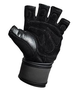 Genuine Leather Weight Lifting Training Exercise <b>Fitness</b> <b>Glove</b> with Attached Wrist Strap Workout <b>Gloves</b> Gym <b>Gloves</b> - Product Image 2