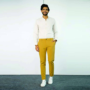 Pantalones chinos personalizados de fabricante para hombre, pantalones de diseño de camisa de alta calidad para pantalones formales para hombre - Product Image 1