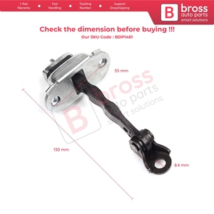 ชุดสายรัดจำกัดการเปิดประตูหน้า BDP1461 สำหรับ Fabia MK1 I 6Y 1999-2008 4/5 ประตู Praktik 6Y0837249F - Product Image 5
