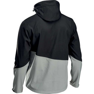 Chaqueta Softshell Lisa con Capucha para Hombre, Servicio OEM, Cómoda, Cortavientos y Transpirable - Product Image 2