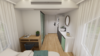 Capsule spatiale personnalisable, maison capsule portable, cabine préfabriquée moderne pour le camping, les stations balnéaires, les zones panoramiques et l'hébergement touristique