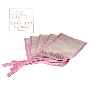 Dual Texture Sisal Plant Fiber Bath Gloves Natural Reusable Hand Wash Scrubber Mittens for Deep Skin Bath Brushes Sponges - Product Image 3