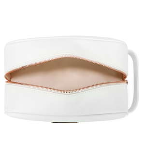 High Quality Luxury Women's Pillow Makeup <strong>Bag</strong> Zipper Closure Customizable Logo Low MOQ Leather Lining Travel <strong>Cosmetic</strong> Pouch <strong>Bag</strong> - Product Image 3