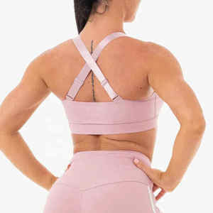 <b>Cheap</b> Price Women Sports Bra Wholesale Seamless Yoga Running Spandex Blend Comfortable Quick Dry Medium Support Fitness Bra - Product Image 6