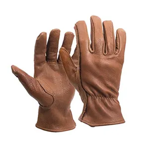 Beste Qualität Herren Damen handschuhe in brauner Farbe Winterkleid ung Lammfell Made Full Finger Wind proof Water proof Gloves