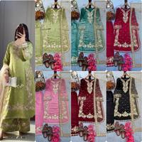 Nouvel ensemble moderne de créateur pour fêtes/mariages, réversible et écoresponsable, composé d'un haut, d'un pantalon et d'un dupatta, robe traditionnelle avec tissu de qualité.