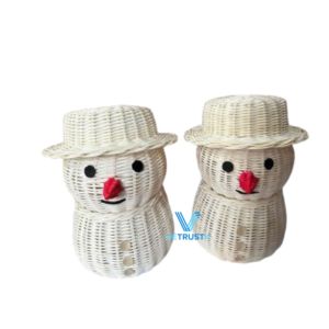 Adorno navideño de ratán de algas marinas de estilo rústico hecho a mano decoración colgante para el hogar - Product Image 2