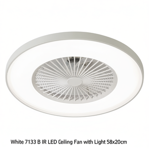 Ventilador de Techo con Luz LED IR Blanco 7133 B 58x20cm - Product Image 2