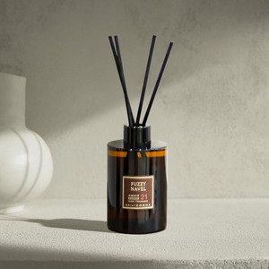 Daily Comma Amber 200ml 1+1 Glass <b>Reed</b> <b>Diffuser</b> <b>Bottle</b> Set Fragrant Home Decor with Free <b>Diffuser</b> Tray Included - Product Image 1
