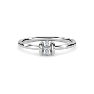 Bague élégante avec charme en diamant créé en laboratoire, pierres taille marquise, sertissage pavé, or blanc, parfaite pour les hommes, à porter en soirée - Product Image 1