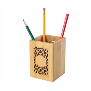 Portalápices de Escritorio de Madera de Lujo, Ecológico, de Alta Calidad, con Diseño Moderno, Apilable y Ajustable, para Almacenamiento de Papelería, con Logotipo Promocional - Product Image 2