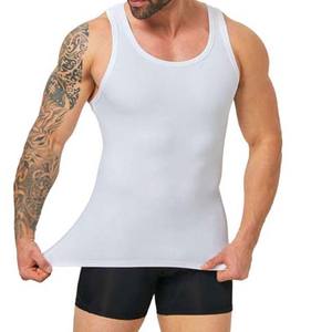 Camisetas sin mangas de todos los tamaños, camiseta sin mangas para Fitness, ropa transpirable de algodón de verano de calle alta para hombres, camisetas musculares para gimnasio, entrenamiento - Product Image 5