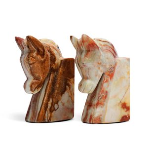 Serre-livres en pierre naturelle, serre-livres en onyx pour étagère, serre-livres en pierre de cristal - Product Image 2