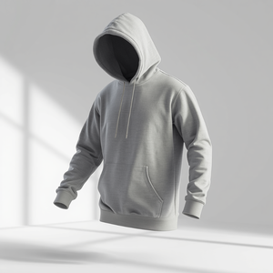 Hooded Relaxed Fit Men Hoodie Casual Sweatshirt with OEM ODM Customization - Product Image 2