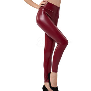 2024 pantalones de cuero de alta calidad para mujer, informales, transpirables, de cintura media, rectos, de corte Regular, con Logo de invierno, moda callejera lavada - Product Image 4