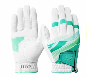 Gants de golf en cuir de cabretta de haute qualité, très vendus, logo personnalisé, respirants, version main droite et gauche disponible - Product Image 1