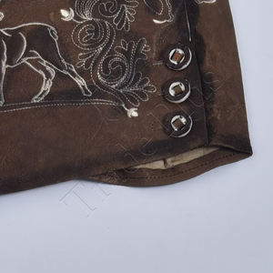 Top Best Quality Lightweight Genuine Leather Oktoberfest Bavarian Lederhosen Wholesale Best Price for Premium Garments - Product Image 3