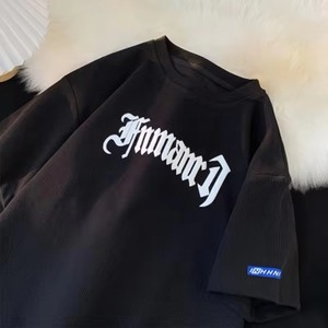 Tendance personnalisable deux pièces hommes été confort porter respirant Style coréen imprimé Shorts et t-shirt pour hommes - Product Image 4