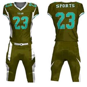Beste Qualität Kunden spezifisches Design American Football Uniform Atmungsaktiv Schnellt rocknend mit kurzen Ärmeln und gedrucktem Namen und Logo - Product Image 3