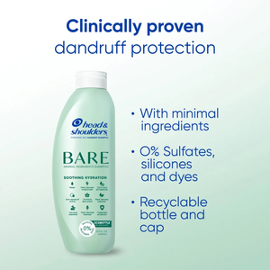 Shampoo antipelliculaire hydratant apaisant Head and Shoulders BARE, 13,5 oz - Product Image 2