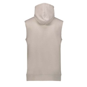 Breathable OEM ODM Service New Arrival Latest Fashion Design Summer Streetwear Cotton Polyester Zip Up <b>Men's</b> <b>Sleeveless</b> <b>Hoodie</b> - Product Image 2