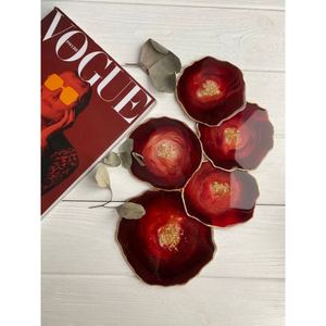 Nuevo Juego de 4 posavasos de resina de diseño Chapado en plata Premium con calidad y material extra premium a muy bajo costo - Product Image 3