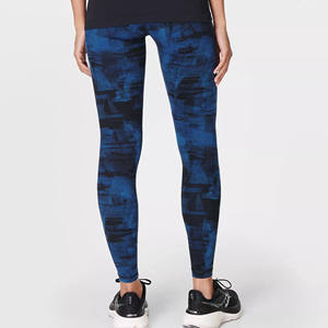 Unisex Women High Waist High Compression Breathable Anti-Bacterial Yoga Side <b>Pockets</b> <b>Leggings</b> Custom Print Heat-Transfer - Product Image 3