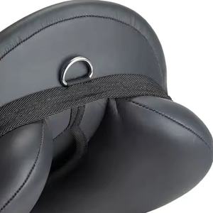 Selle de cheval en cuir artisanale pour la randonnée et le ranch, siège souple avec cantle profond pour une stabilité et un confort maximum. - Product Image 6