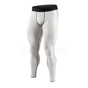 กางเกงวิ่งรัดกล้ามเนื้อของผู้ชายกางเกงออกกำลังกายไนลอนลำลองเอวสูงสำหรับฤดูร้อนผลิตตามสั่ง - Product Image 1