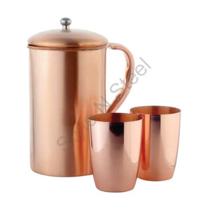 Hogar y utensilios de cocina Jarra de agua martillada con mango de alambre Juego de cocina de sublimación para necesidades de artículos de bebidas al por mayor - Product Image 1