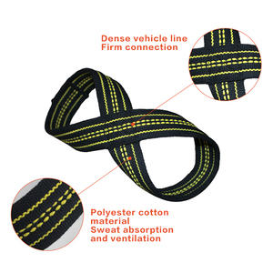 Adjustable Anti-Slip Gym Workout <b>Power</b> Lifting <b>Wrist</b> Straps Figure 8 Straps for Weight Lifting - Product Image 4