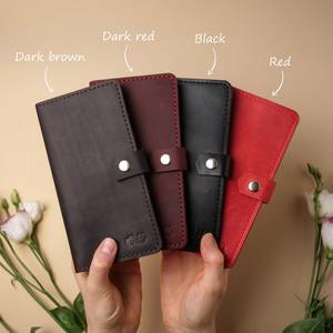 ¡Novedad de 2025! Cartera de viaje larga Vintage de cuero genuino para mujer, antirrobo, fácil de llevar, billetera económica, - Product Image 5