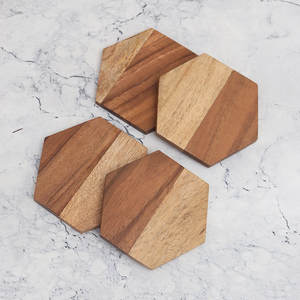 Fourniture directe d'usine Décoration de table et accessoires Ensemble de sous-verres gratuits en bois disponible à un prix abordable. - Product Image 4