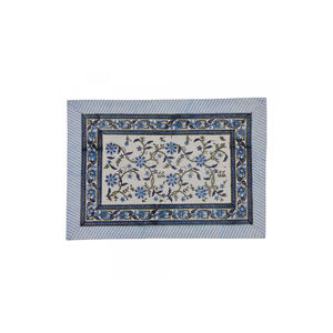 Manteles de mesa de lona de algodón con estampado de bloque manual de lujo, exquisito diseño sólido moderno, juego de costuras bien elaborado, 2 para el hogar para - Product Image 1