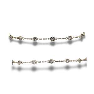 สร้อยข้อมือเพชรสำหรับปลูกในแล็บทรงกลม14K สีเหลืองทอง VVS EF ชัดเจนเครื่องประดับโซ่ขนาด7นิ้ว - Product Image 3