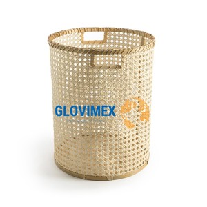 Panier à linge en bambou et rotin de haute qualité, tissé à la main, naturel, pour l'organisation de la maison - Product Image 1