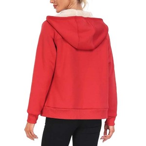 Sweat à capuche polaire confortable, respirant et imperméable pour femme grande taille, avec capuche réglable et poche avant, idéal pour l'hiver, l'été et le printemps – Fabriqué au Pakistan - Product Image 4