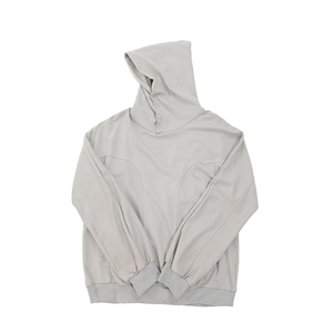 เสื้อฮู้ดทรงหลวมเปิดไหล่คอเสื้อฮู้ดแบบกำหนดเองครึ่งคอ - Product Image 3