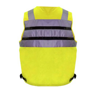Gilet de sécurité léger haute visibilité bandes réfléchissantes durables conception réglable parfaite pour les travaux routiers et la construction - Product Image 5