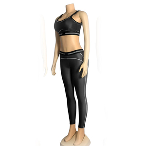 Ensemble de yoga pour femmes sur mesure, court, uni, décontracté, respirant, vente chaude - Product Image 5